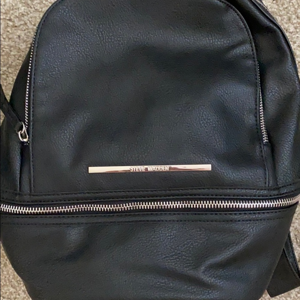 Backpack Steve Madden black leather